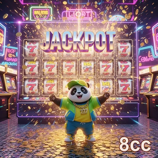 Imagem da máquina caça-níquel Panda Jackpot no 8cc, apresentando gráficos vibrantes e entretenimento emocionante.